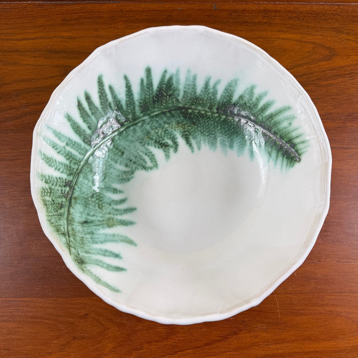 Soft Shield Fern Bowl – Deep