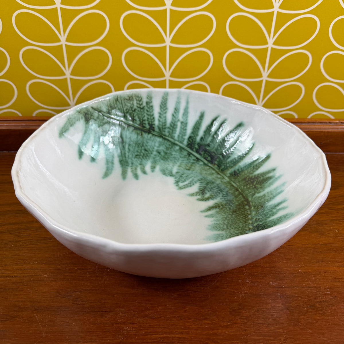 Soft Shield Fern Bowl – Deep